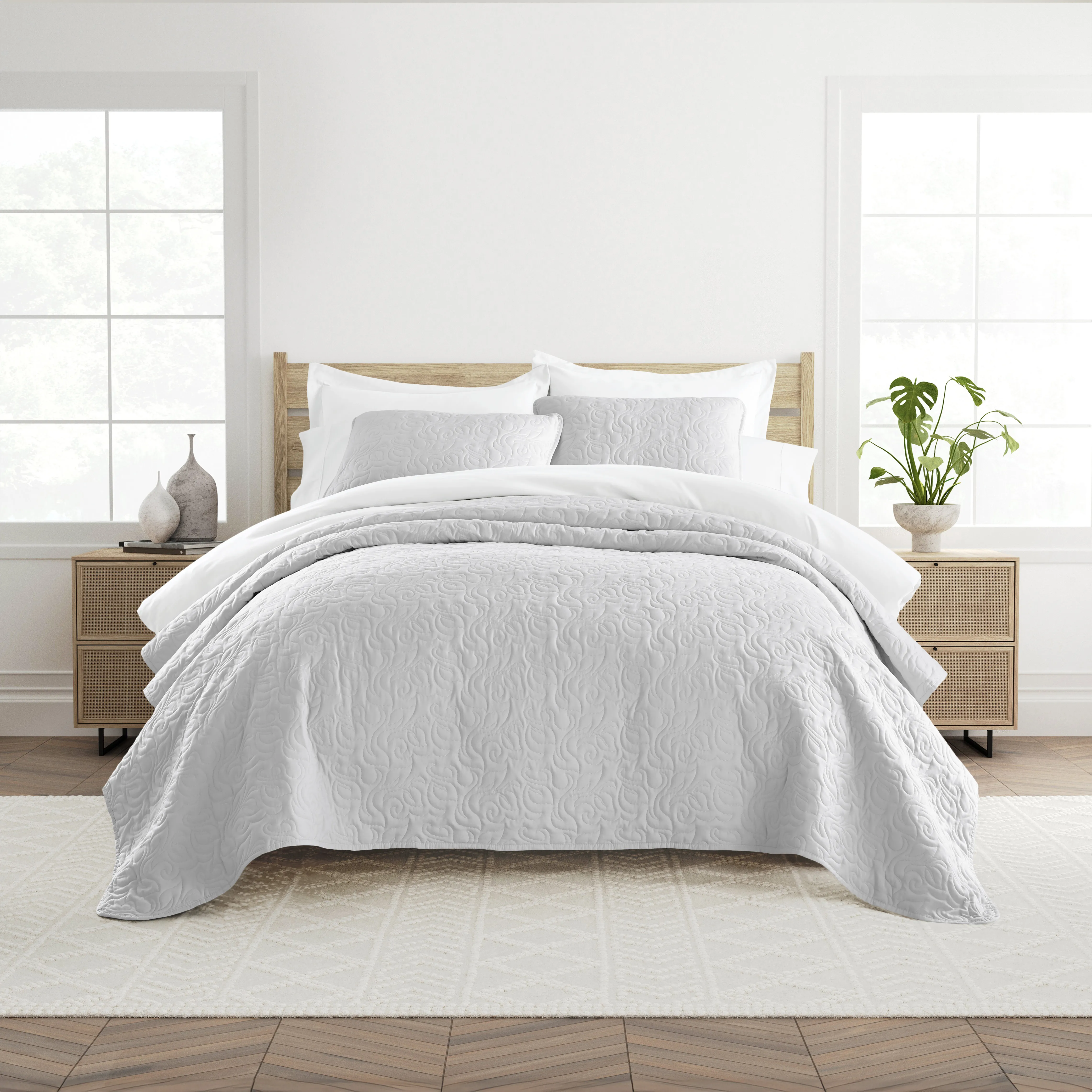 Goldhorn Gray 3 Pc King Quilt Set - Thumbnail - Image 2
