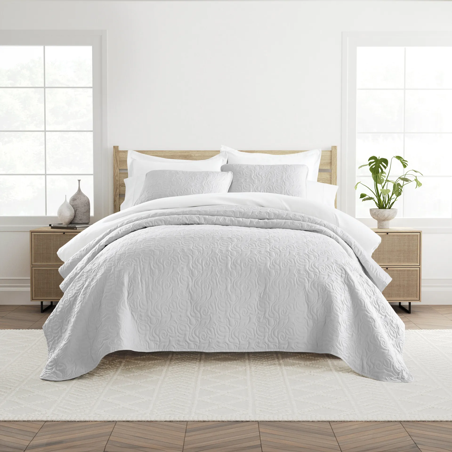 Goldhorn Gray 2 Pc Twin Quilt Set - Image 1