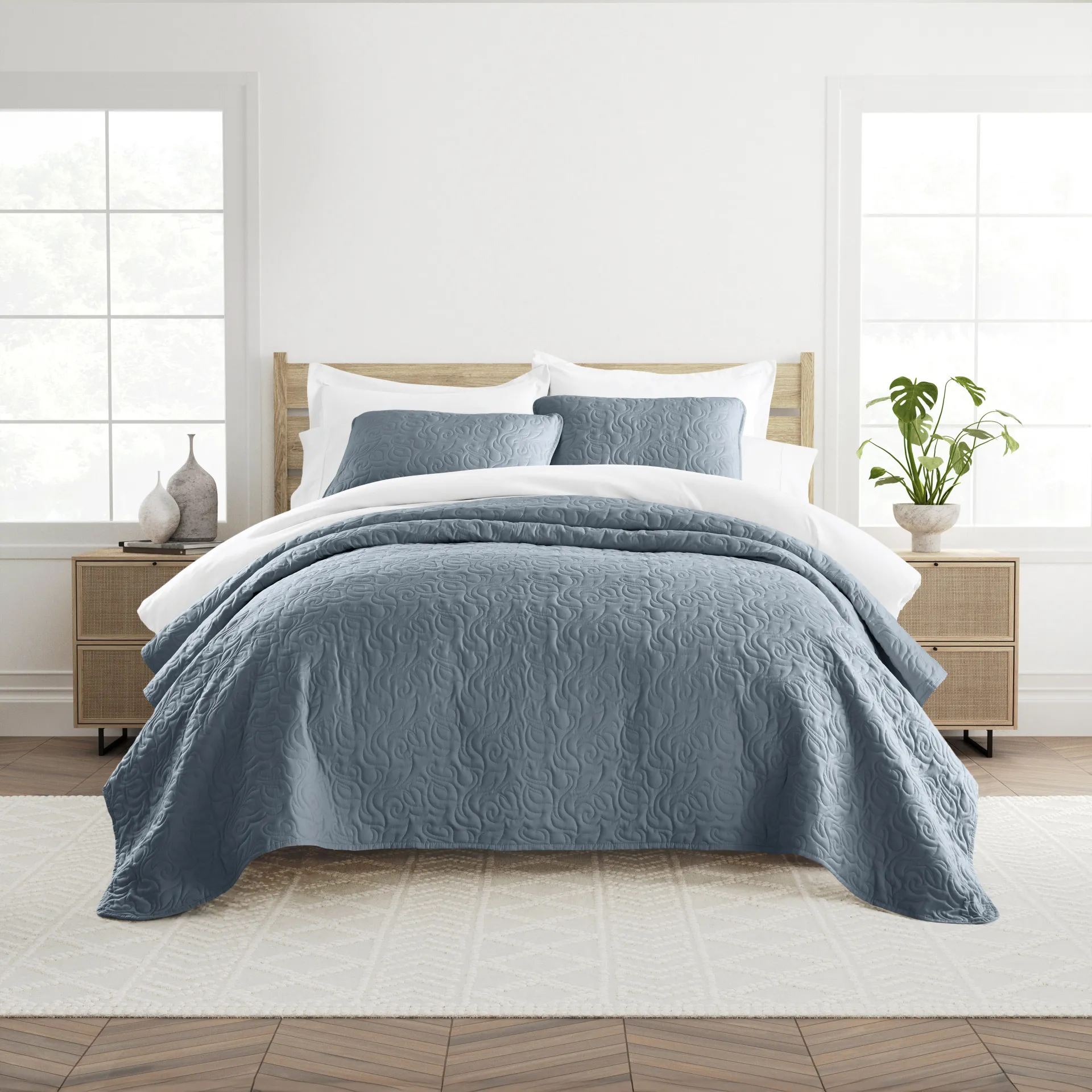 Goldhorn Blue 2 Pc Twin Quilt Set - Image 2