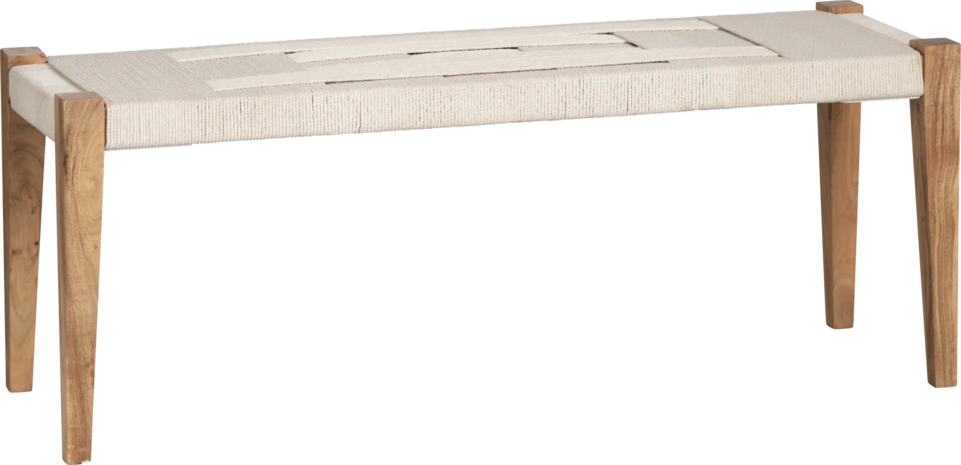 Willemite Brown Accent Bench - Image 1
