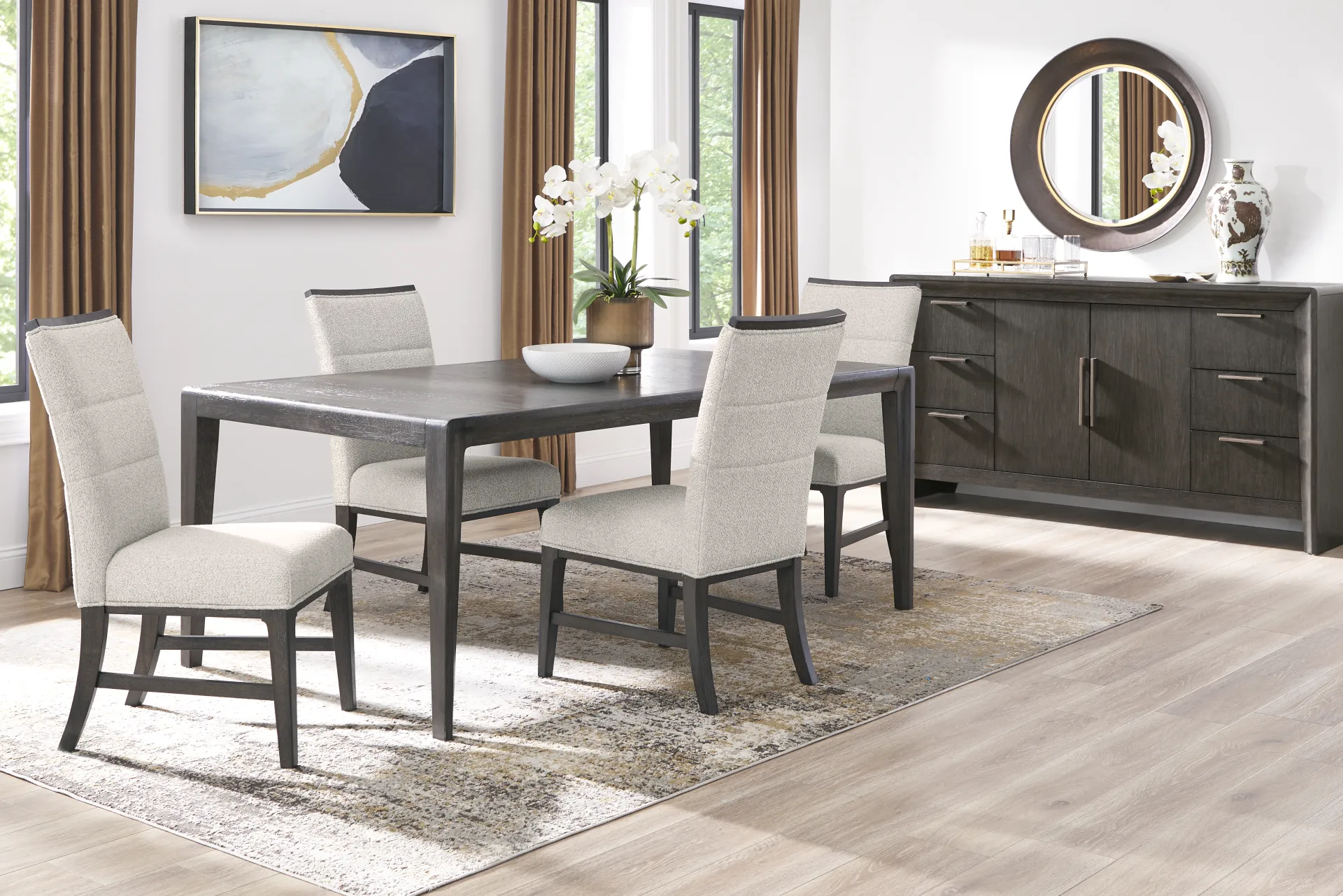 Fairfax Gray Upholstered Side Chair - Image 1