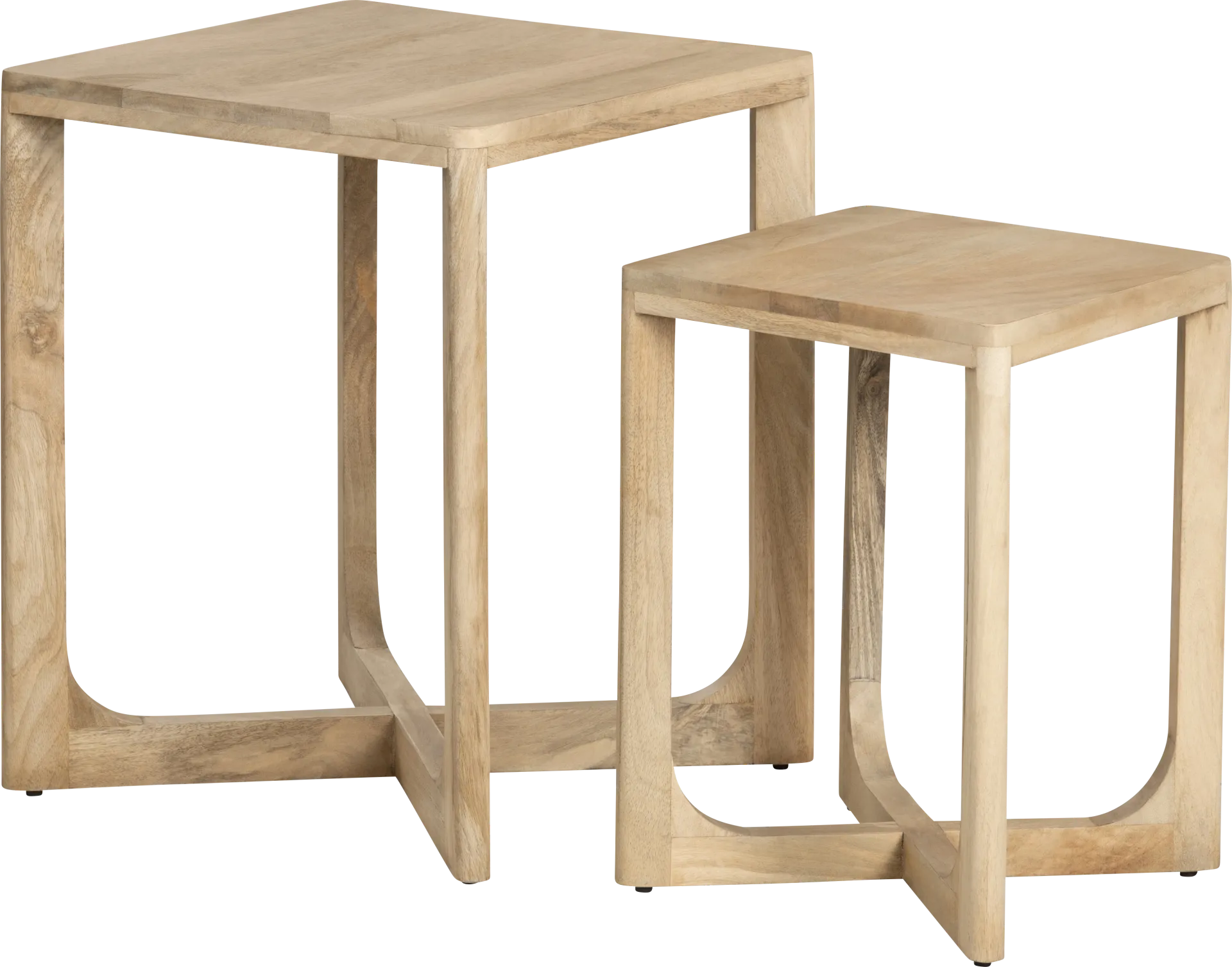 Koivu Light Brown Nesting Table, Set of 2 - Image 1