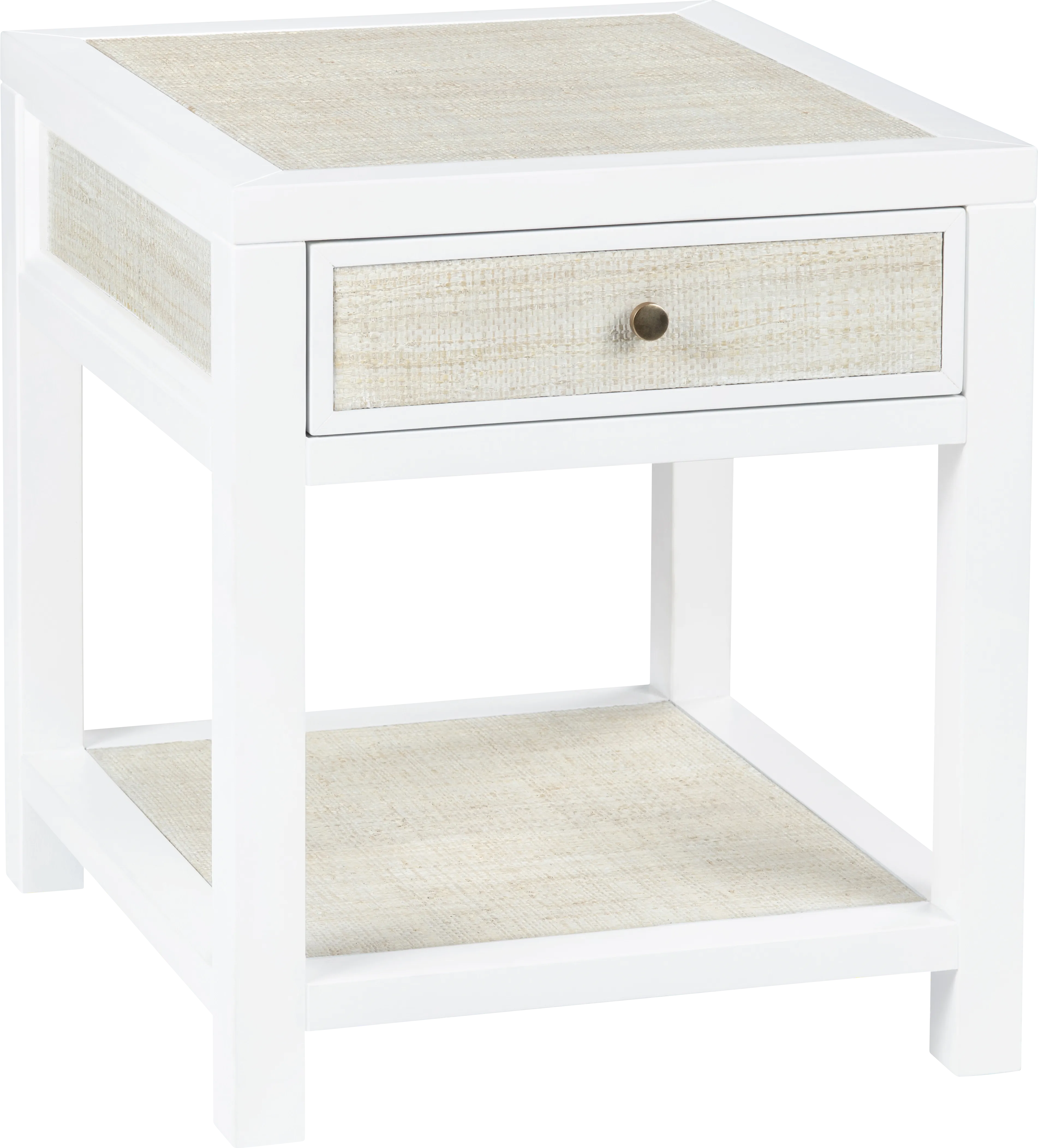 Parkmont White End Table - Thumbnail - Image 1