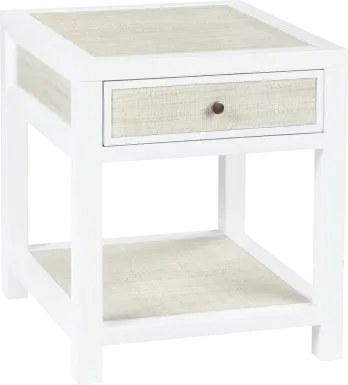 Parkmont White End Table