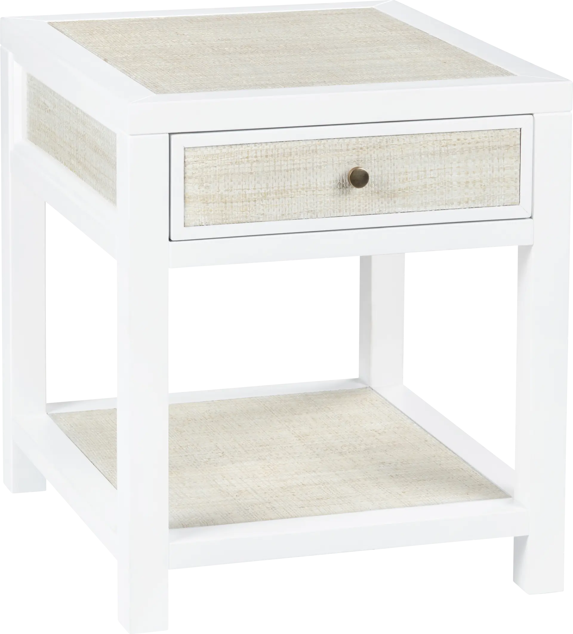 Parkmont White End Table