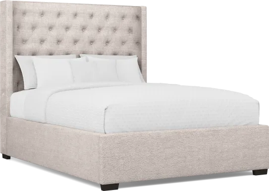 Harlow Hill Taupe 3 Pc Queen Upholstered Bed