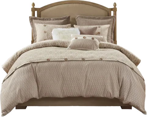Erixa Beige King Comforter Set
