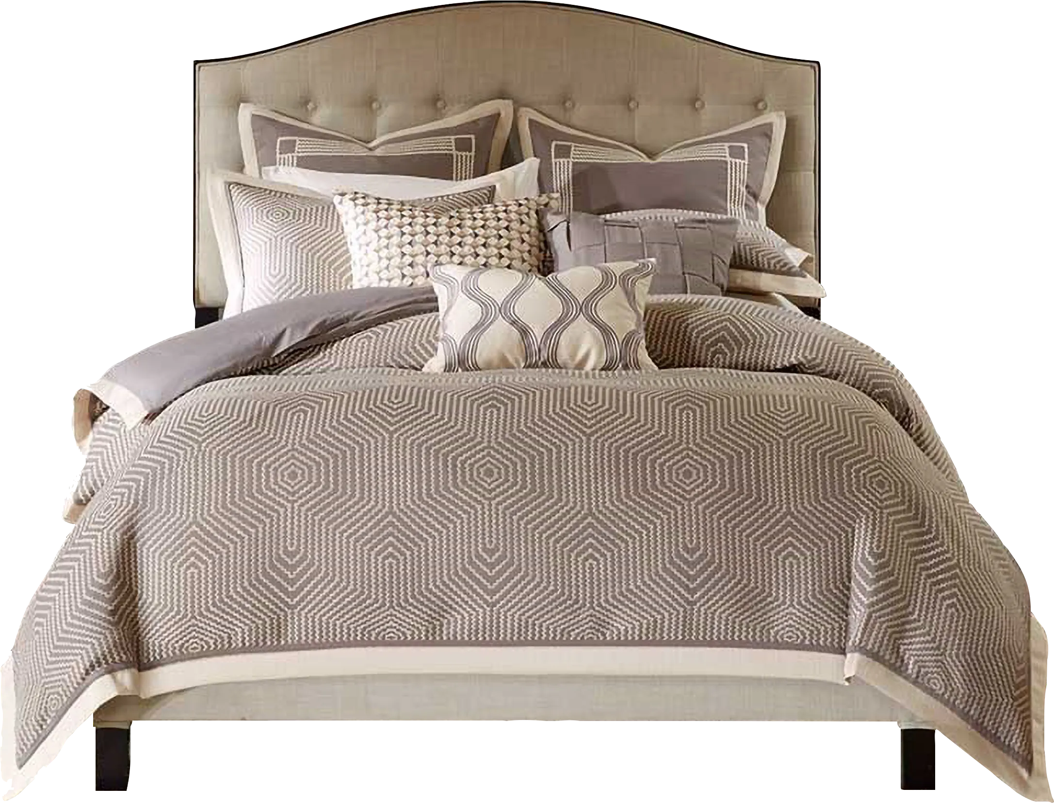 Aellice Gray King Comforter Set - Thumbnail - Image 1