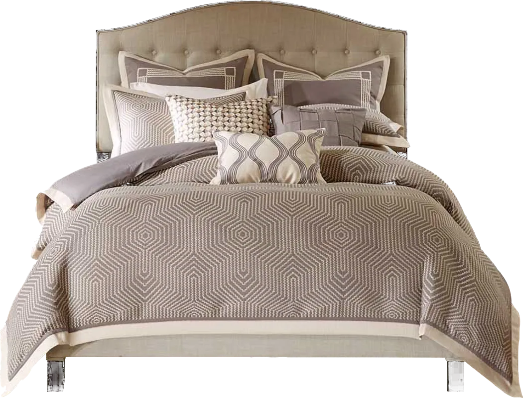 Aellice Gray Queen Comforter Set