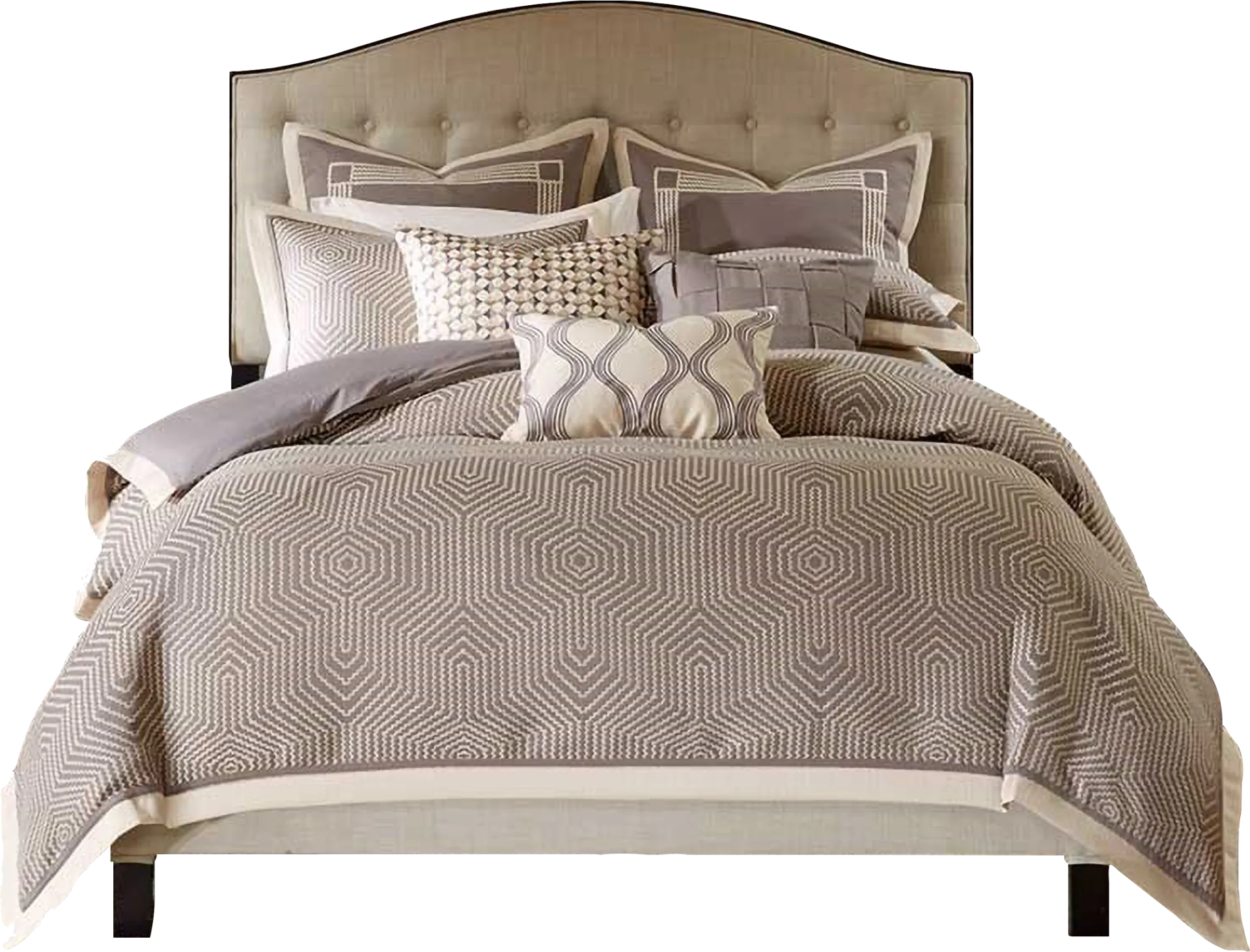 Aellice Gray King Comforter Set - Image 1