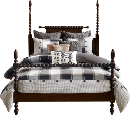 Kyndle Brown Queen Comforter Set