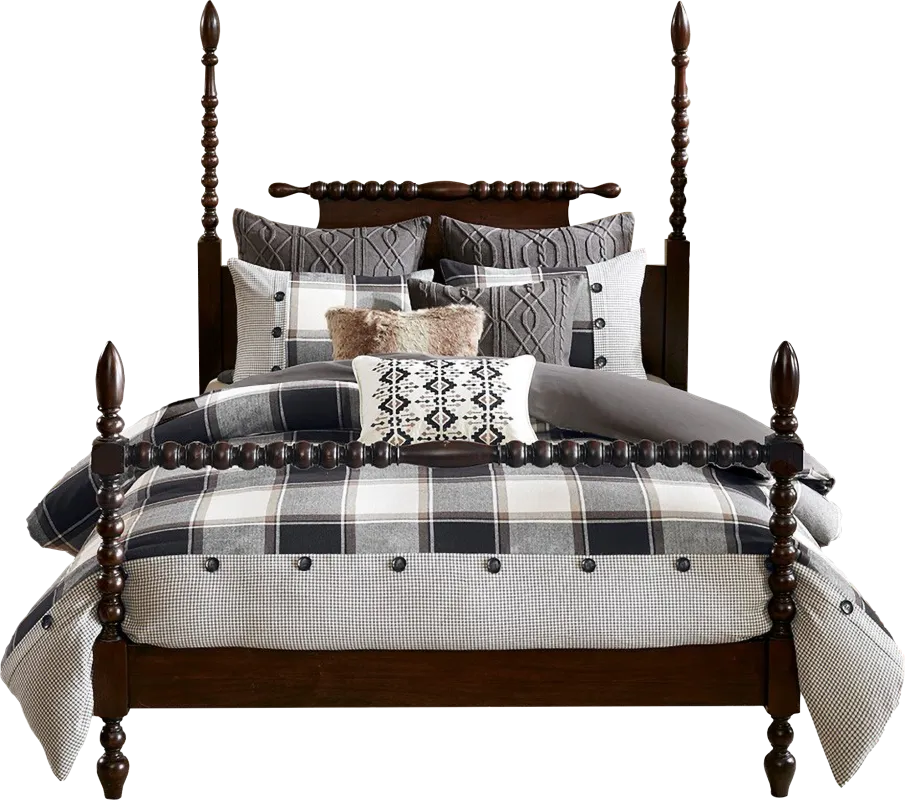 Kyndle Brown King Comforter Set