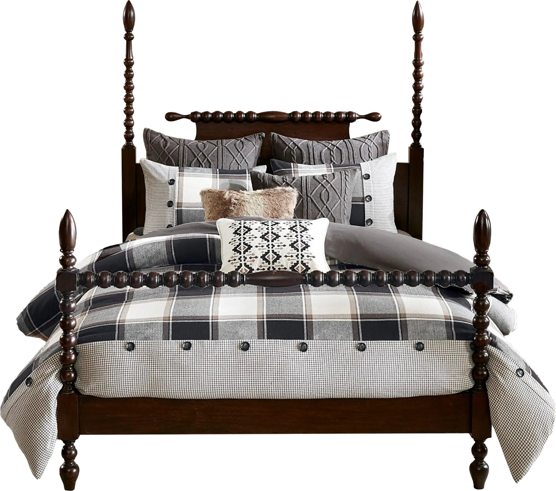 Kyndle Brown Queen Comforter Set