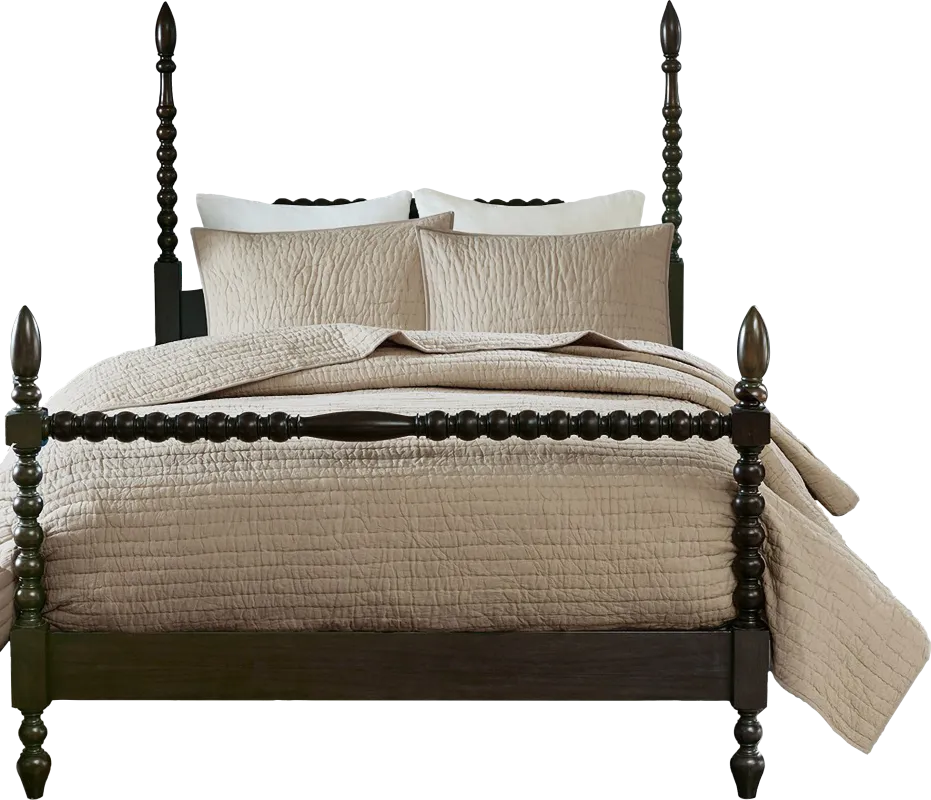 Dariox Beige 3 pc King Quilt Set