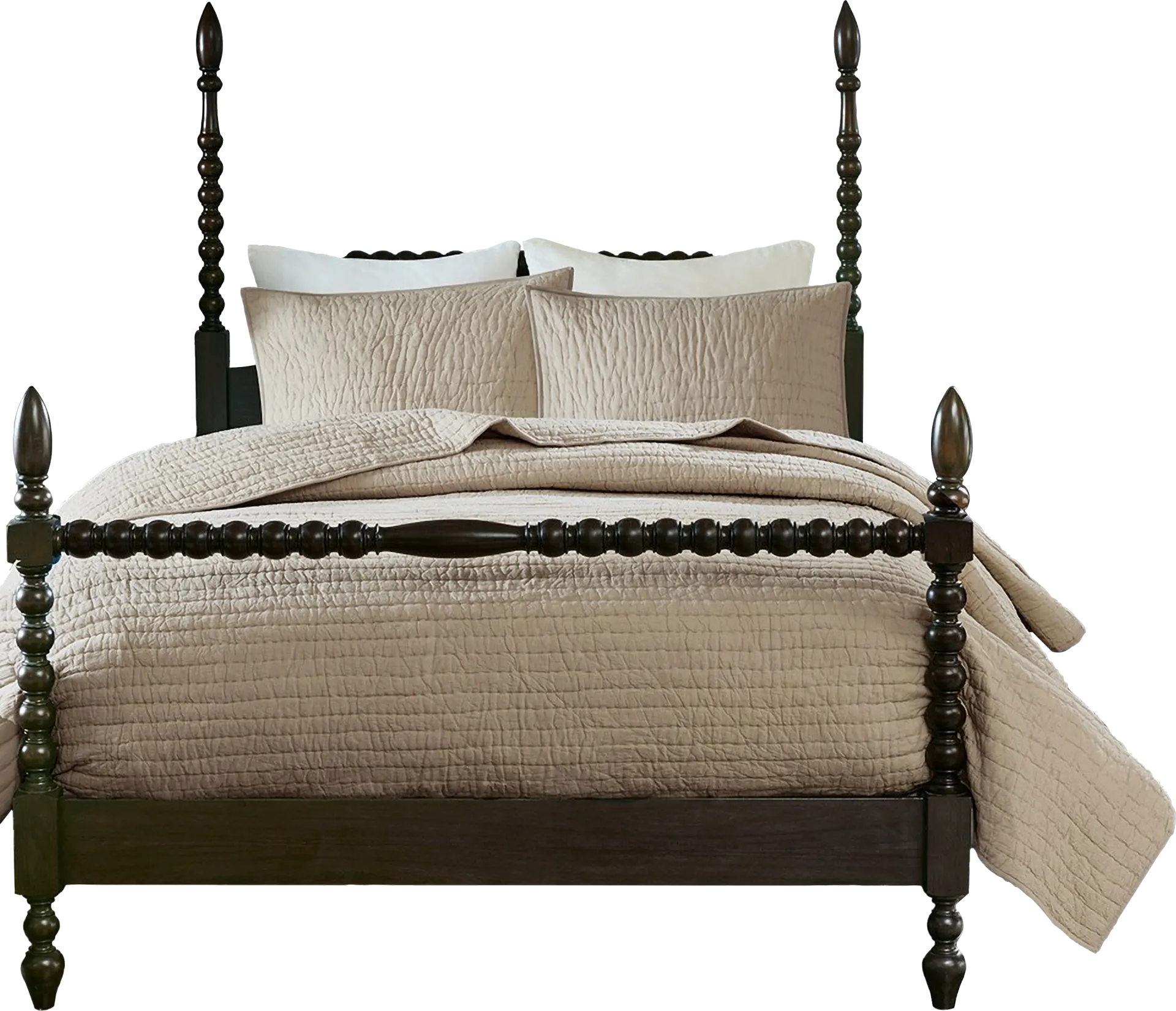 Dariox Beige 3 pc Full/ Queen Quilt Set - Image 1