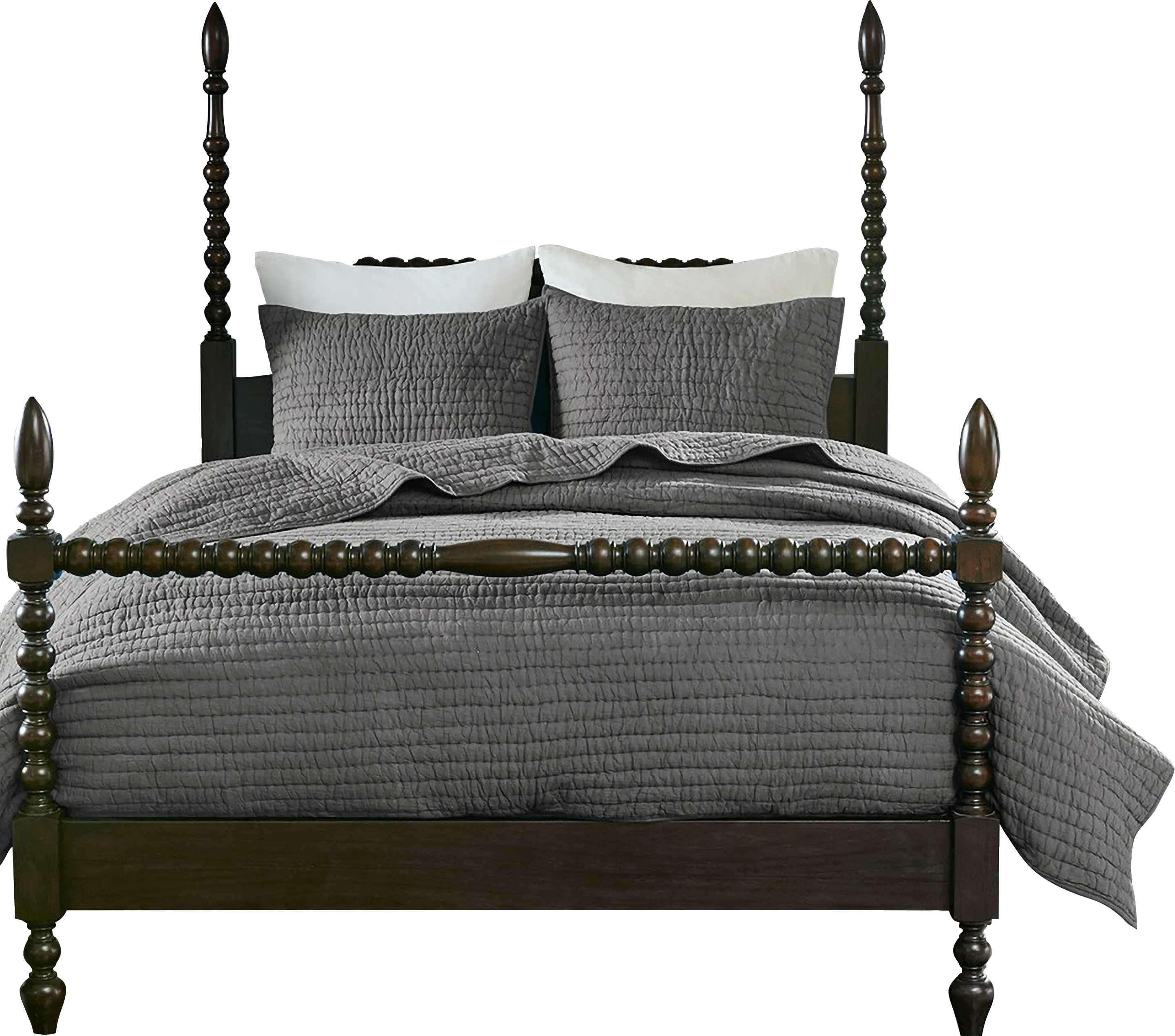 Dariox Gray 3 pc Full/ Queen Quilt Set - Thumbnail - Image 1