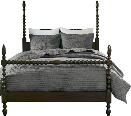 Dariox Gray 3 pc King Quilt Set