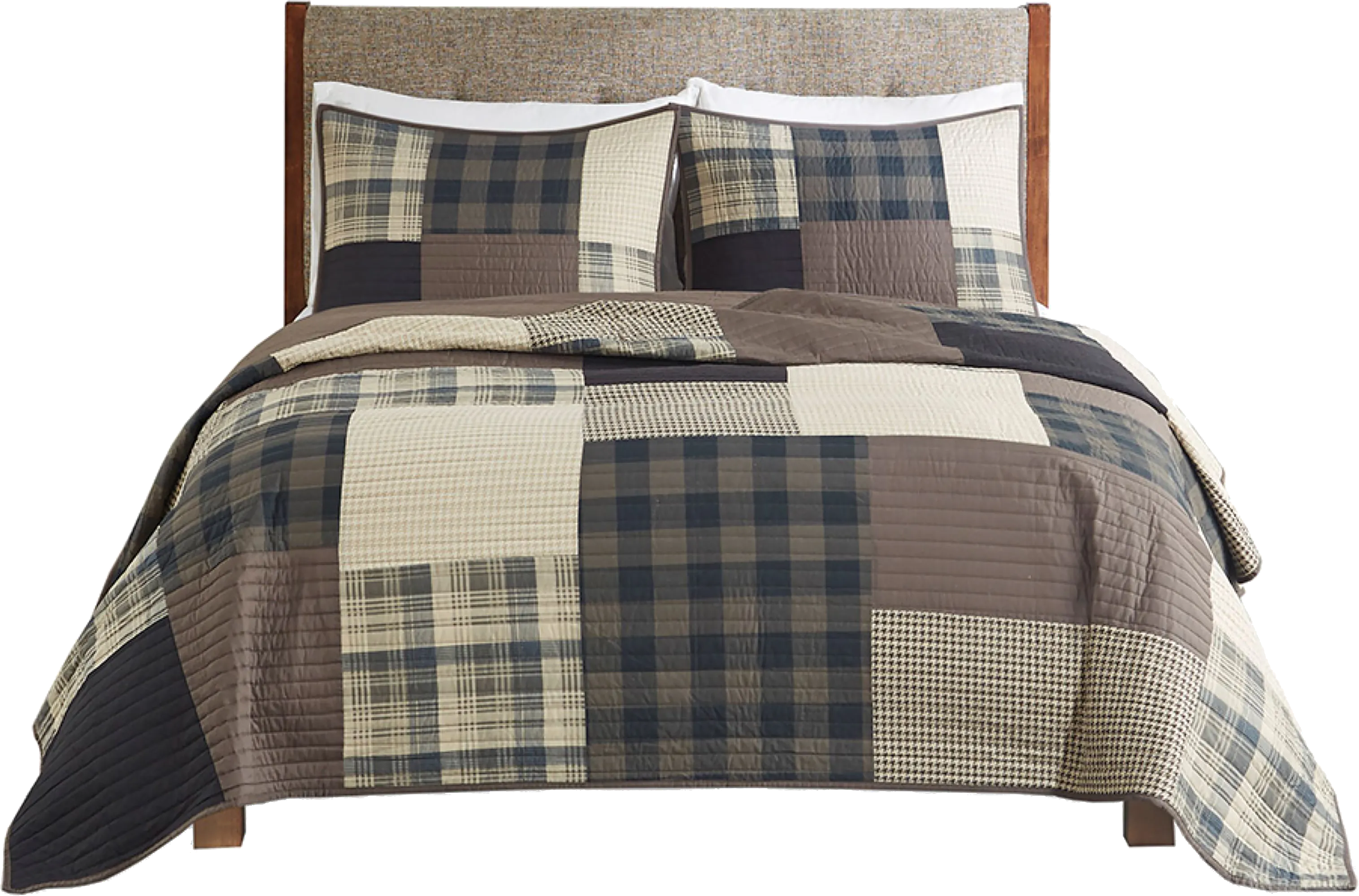 Acsel Brown King/ Cal King Quilt Set - Thumbnail - Image 1