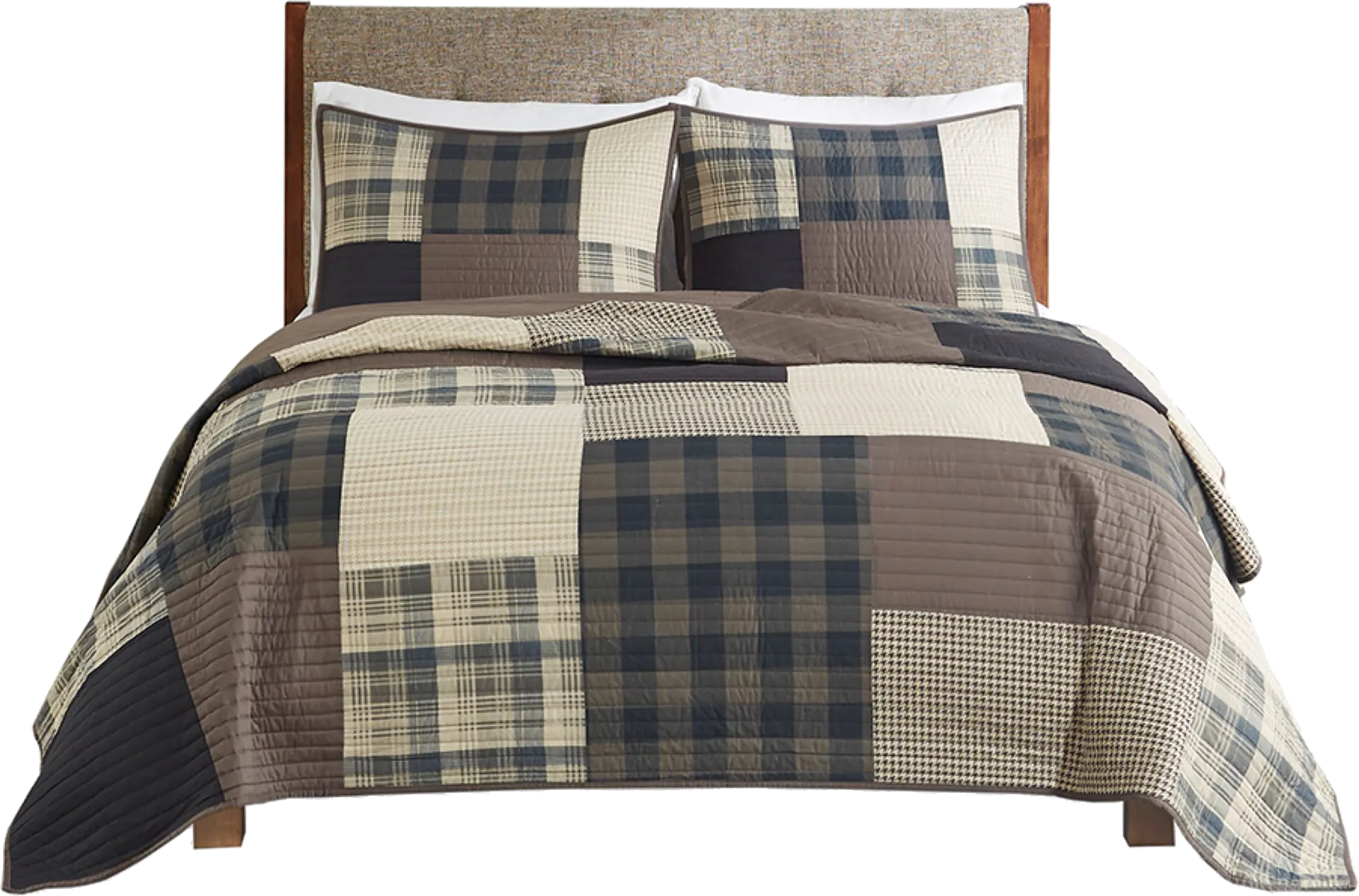 Acsel Brown King/ Cal King Quilt Set - Image 1