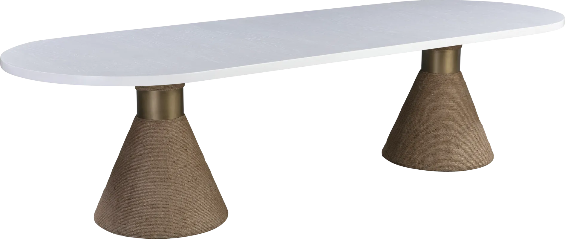 Gasteiger White Oval Dining Table