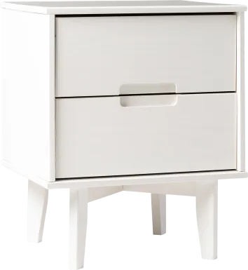 Elberton White Nightstand