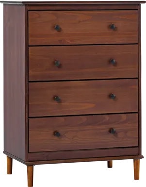 Murrell Walnut 4 Drawer Dresser