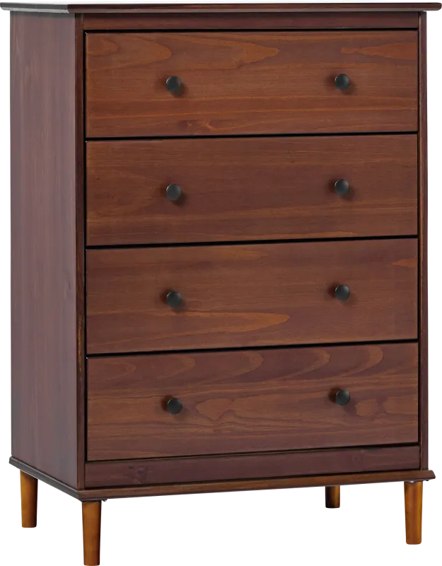 Murrell Walnut 4 Drawer Dresser