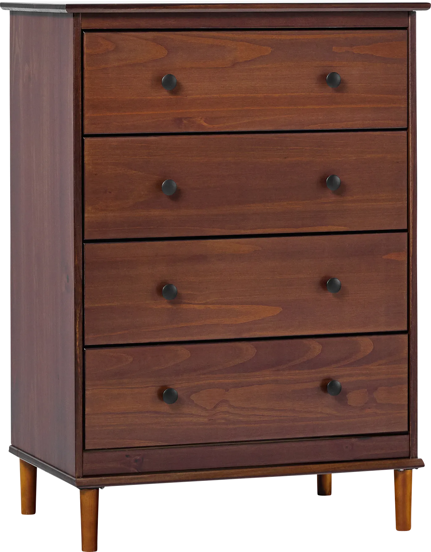 Murrell Walnut 4 Drawer Dresser - Image 1