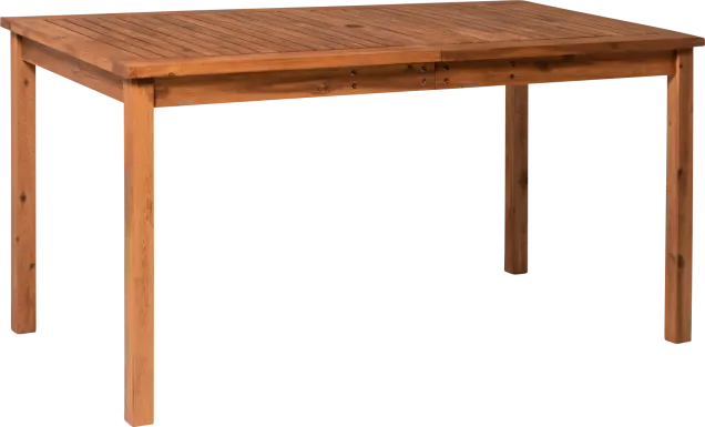 Skillman Brown Outdoor Dining Table