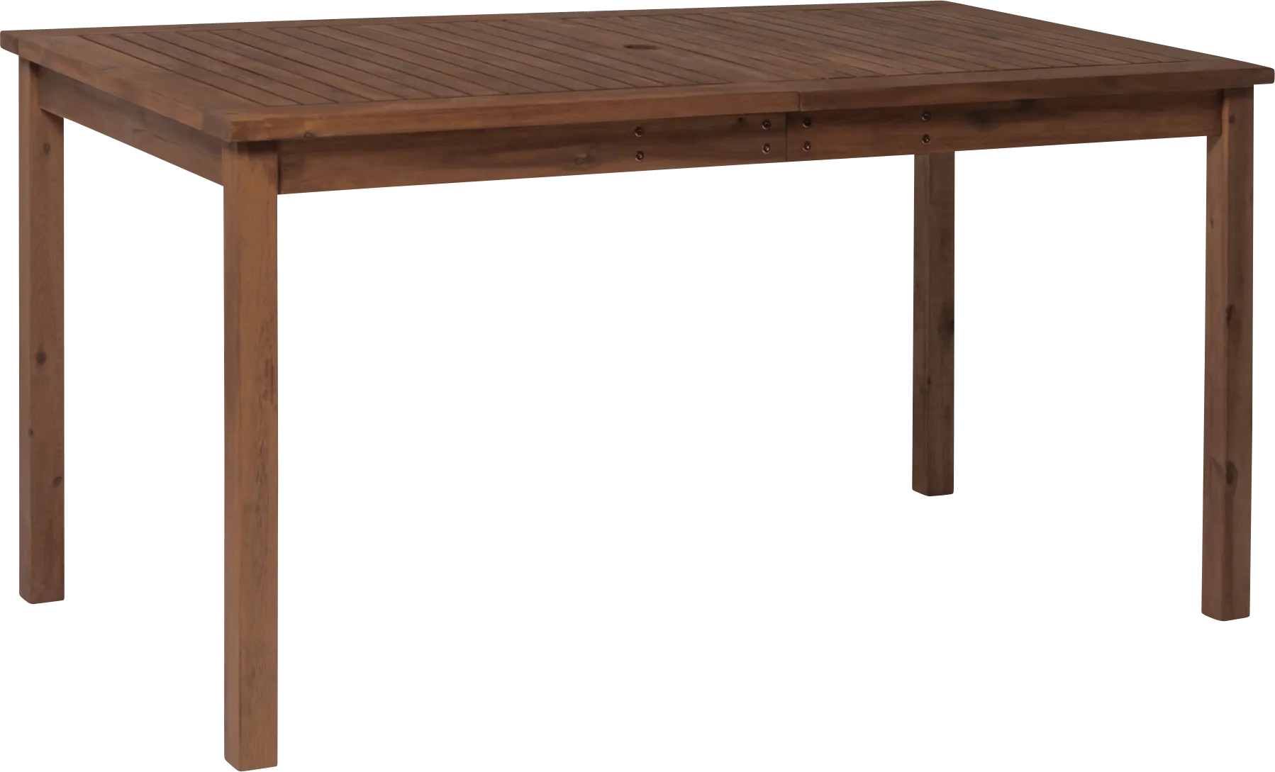 Skillman Dark Brown Outdoor Dining Table - Image 1