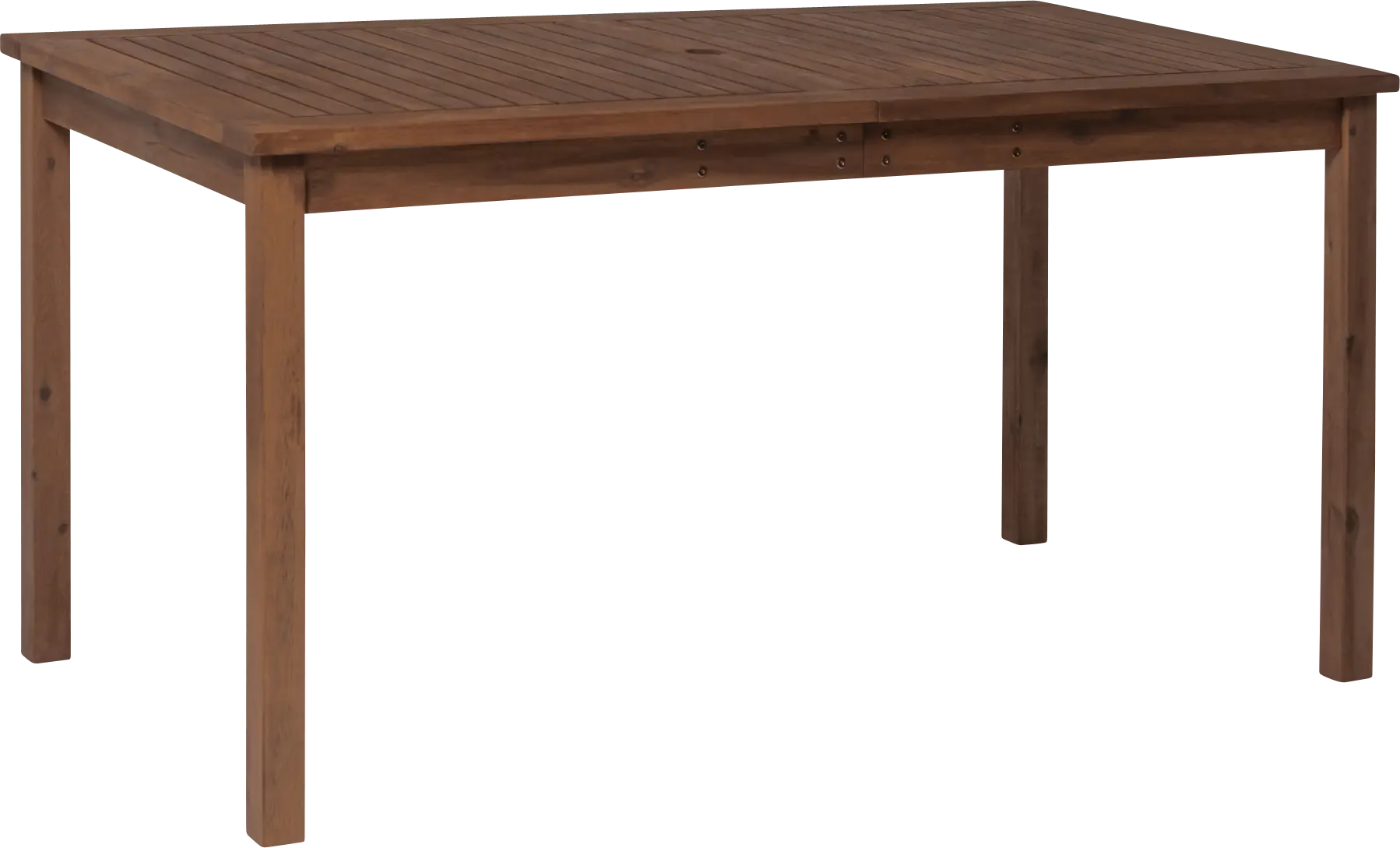 Skillman Dark Brown Outdoor Dining Table