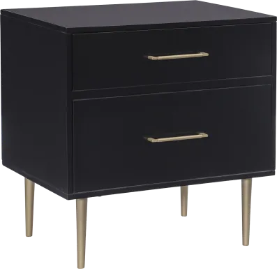 Thyson Black Nightstand