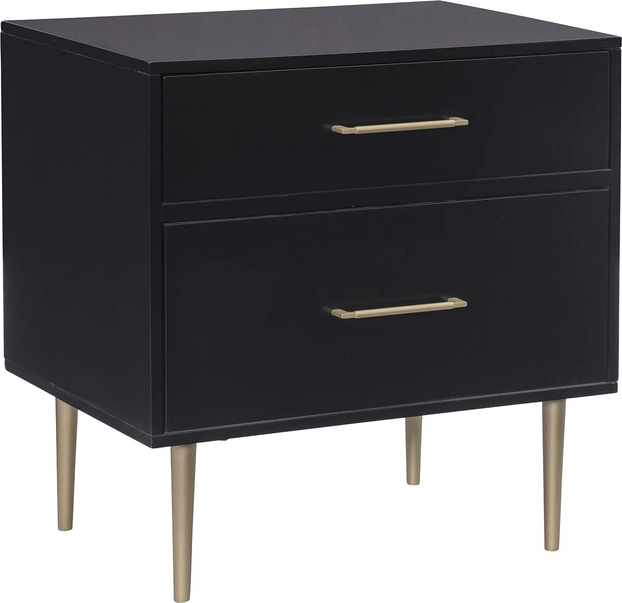 Thyson Black Nightstand - Image 1