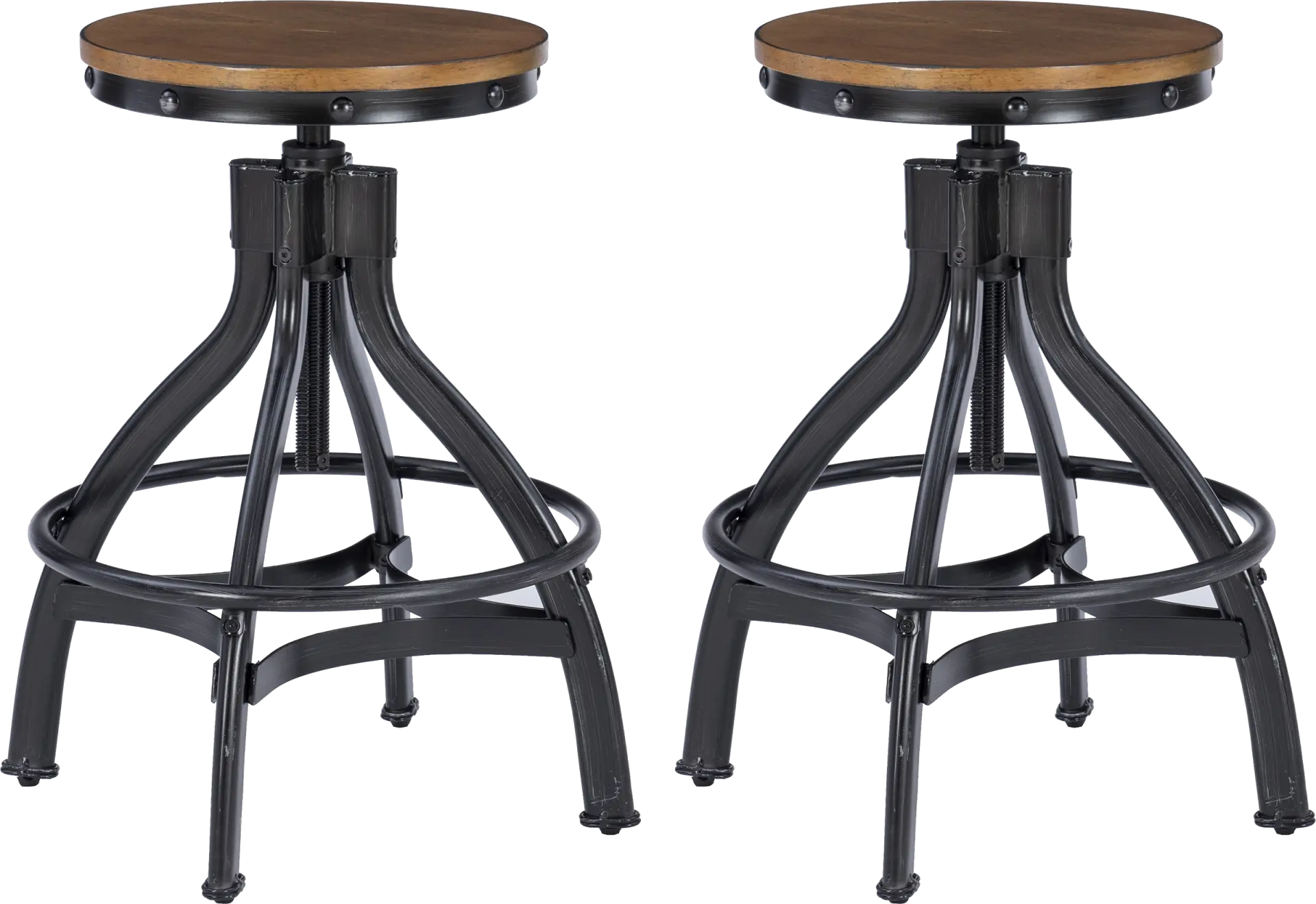 Deleya Brown Barstool, Set of 2