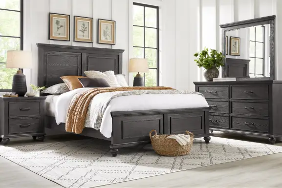 Ridgefield Ebony 5 Pc Queen Panel Bedroom