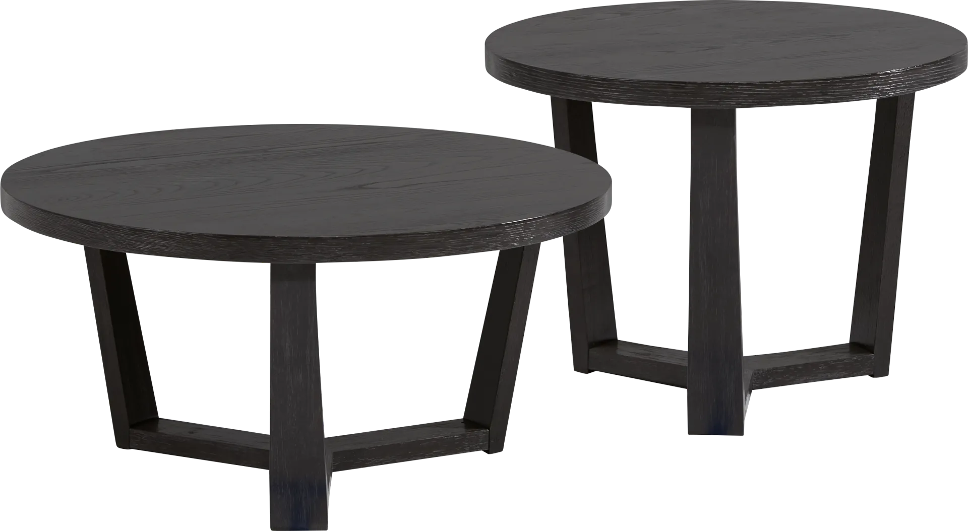 Rumie Brown 2 Pc Cocktail Table Set - Image 1