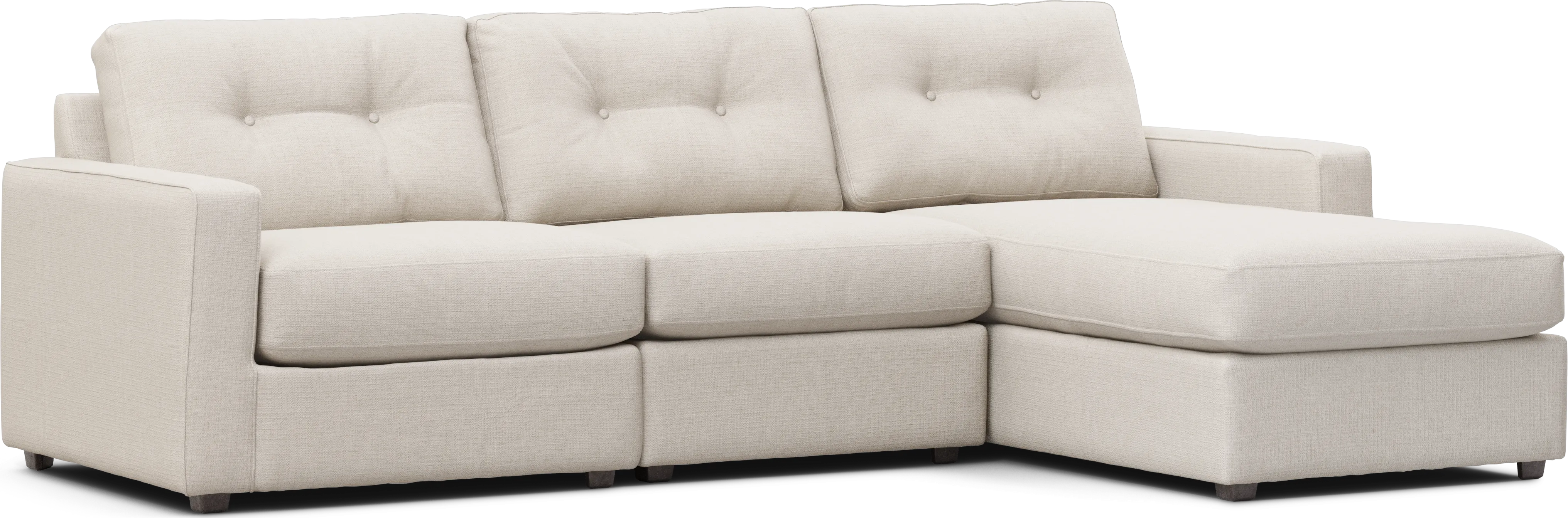 Off-White 3 Pc Power Reclining ModularOne - Thumbnail - Image 1