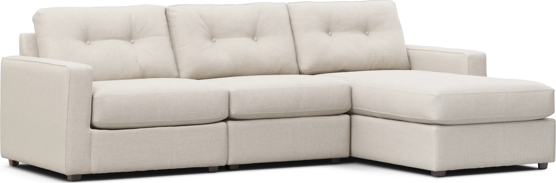 Off-White 3 Pc Power Reclining ModularOne - Image 1