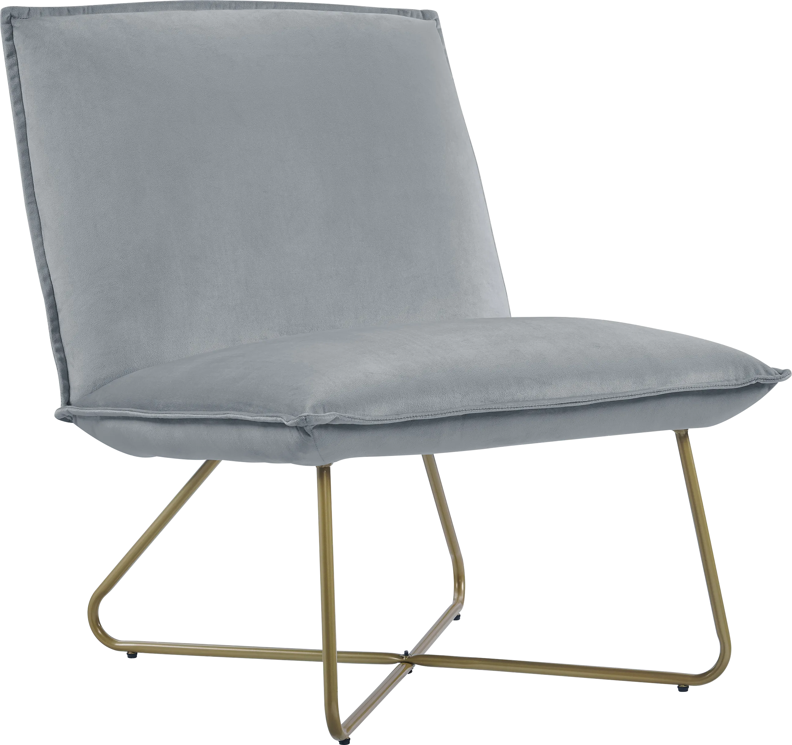 Kids Wiley Dove Gray Accent Chair - Thumbnail - Image 1