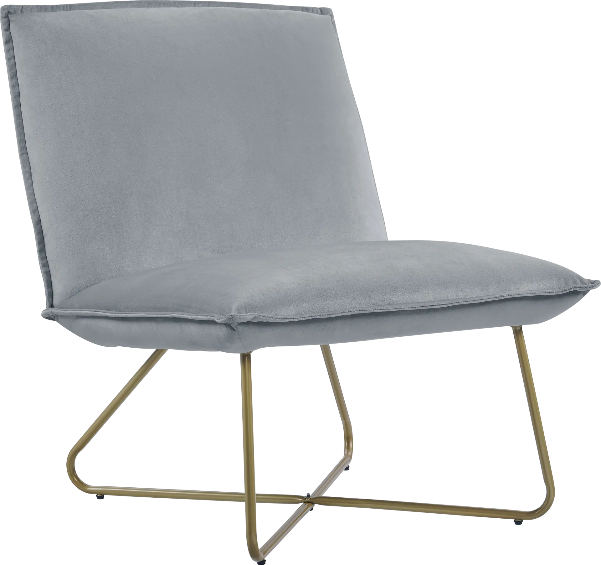 Kids Wiley Dove Gray Accent Chair - Image 1