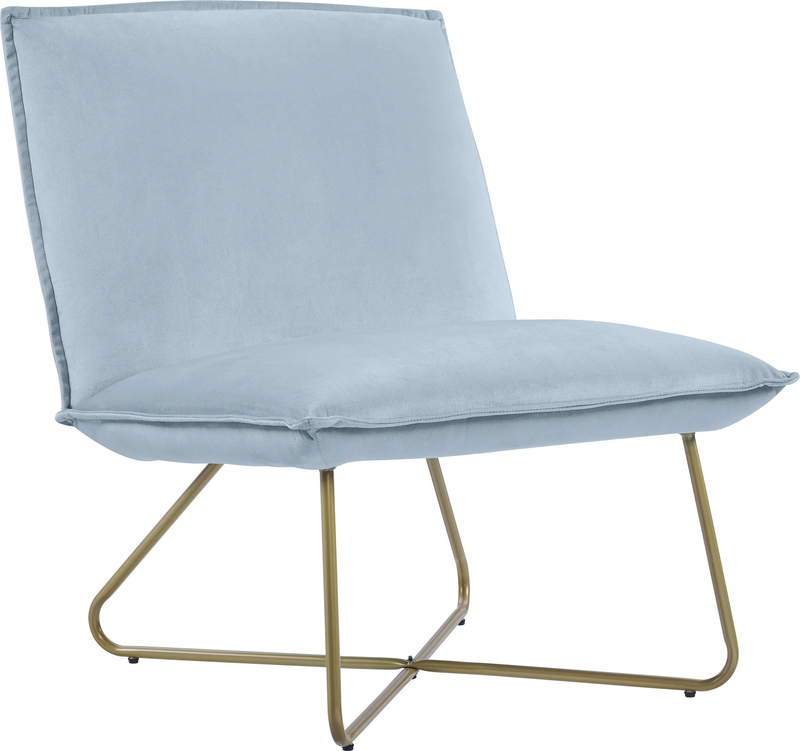 Kids Wiley Light Blue Accent Chair - Thumbnail - Image 1
