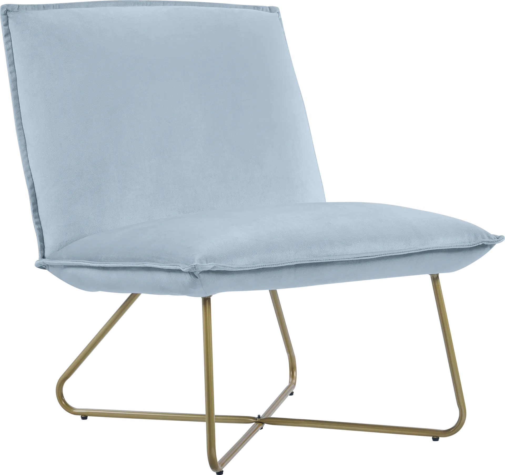 Kids Wiley Light Blue Accent Chair - Image 1