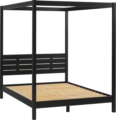 Sablegreen Black Queen Bed