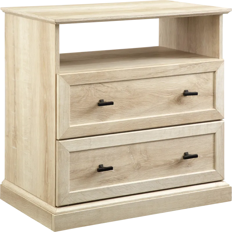 Tulough White Oak Nightstand