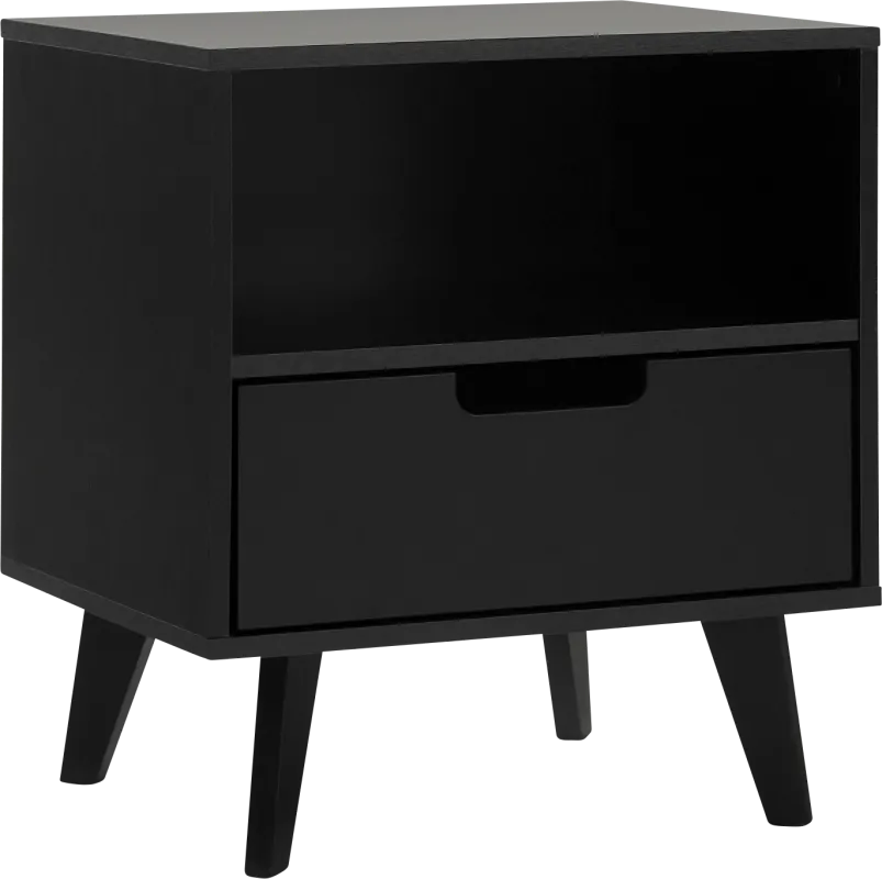 Sheringham Black Nightstand