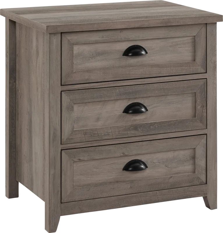 Milesford Gray Nightstand