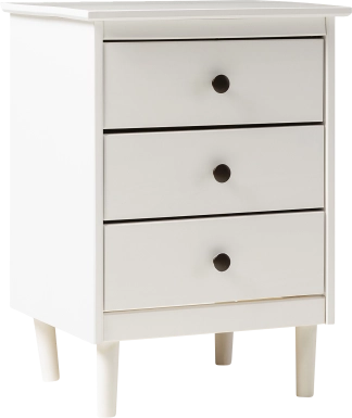 Kingshall White Nightstand