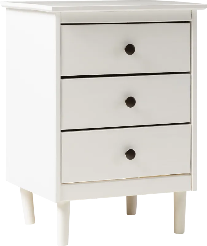 Kingshall White Nightstand