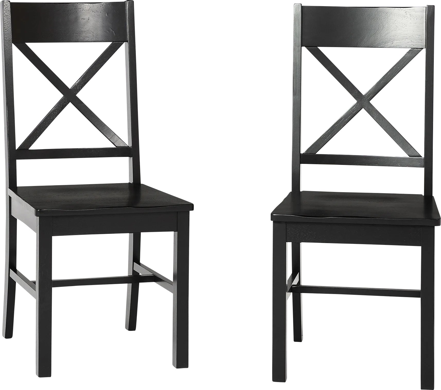 Parkbrooke Black Side Chair, Set of 2 - Thumbnail - Image 1