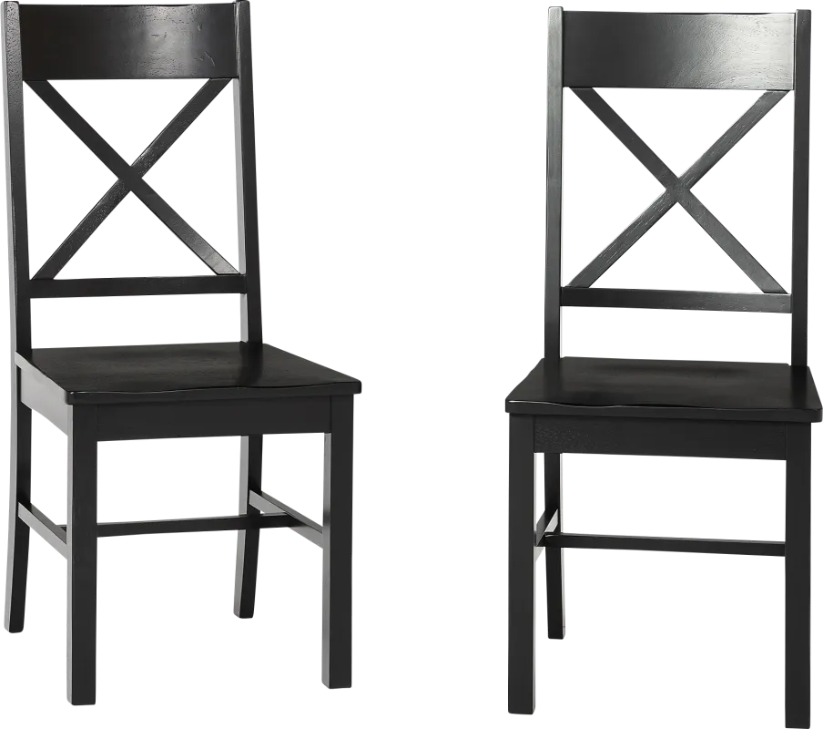 Parkbrooke Black Side Chair, Set of 2